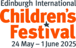 Text reads: "Edinburgh International Children's Festival 24 May – 1 June 2025".